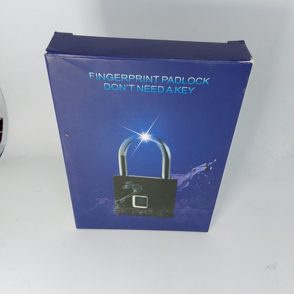 Waterproof Smart Fingerprint Door Lock Keyless Padlock Security USB Rechargeable